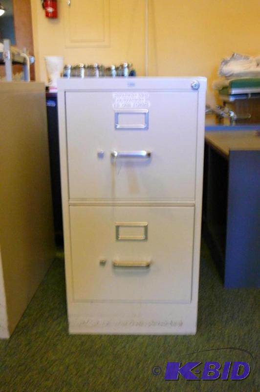 HON 2 DRAWER METAL FILING CABINET S...