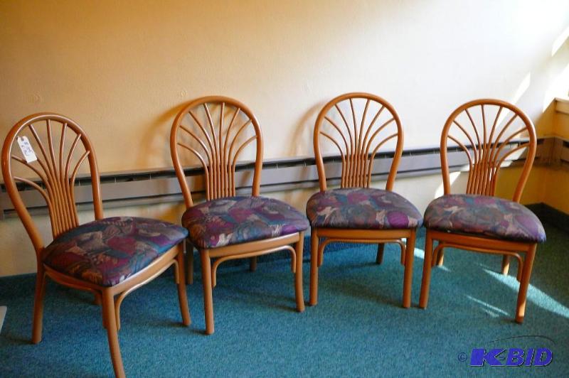 LOT OF 4 DURA FRAME PADDED CHAIRS S...