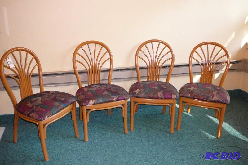 LOT OF 4 DURA FRAME PADDED CHAIRS S...
