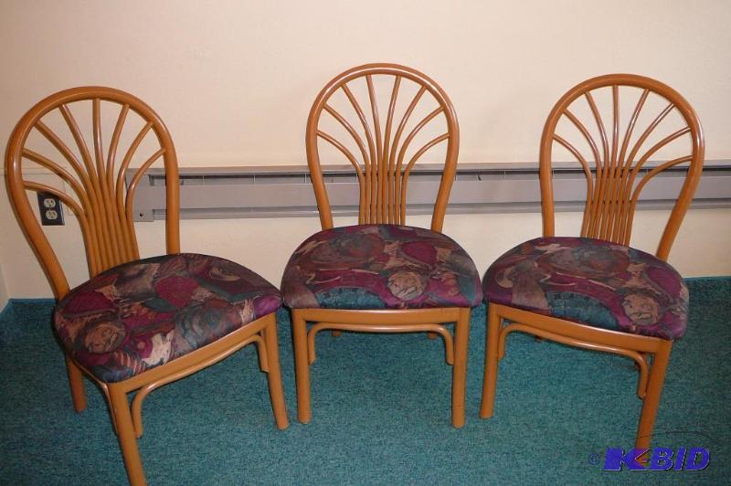 LOT OF 3 DURA FRAME PADDED CHAIRS S...