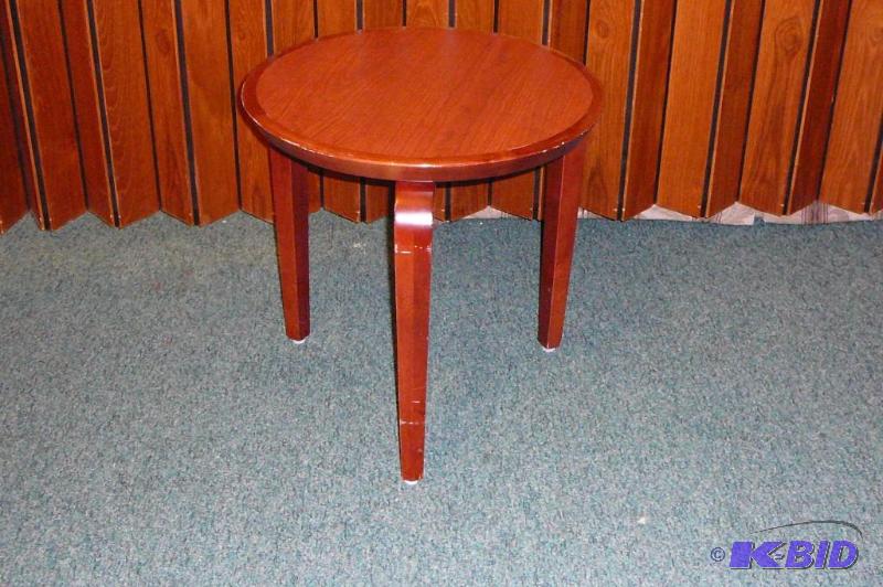LAMINATED CHERRY MAPLE ROUND END TA...