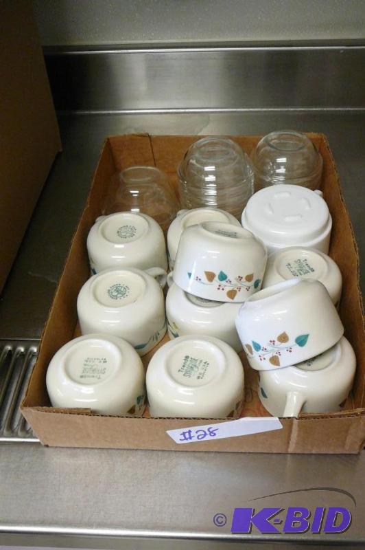 Lot of cups and sauce bowls  Sold &...