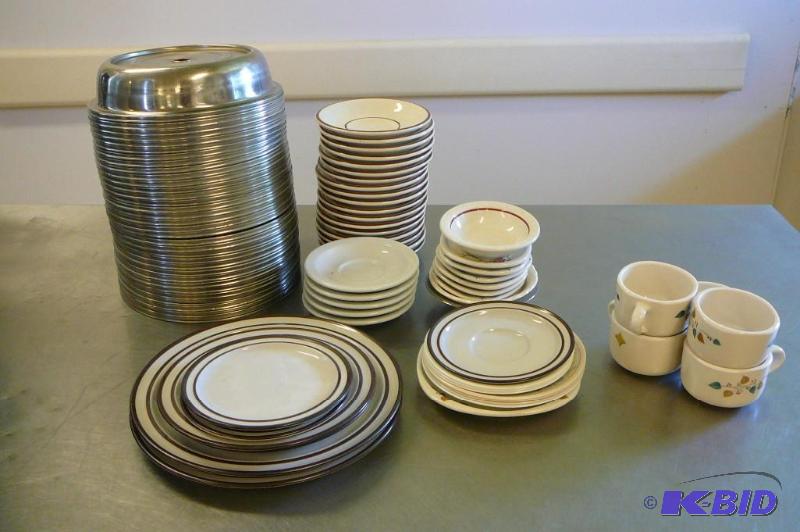 Lot of stainless steel food warmer ...
