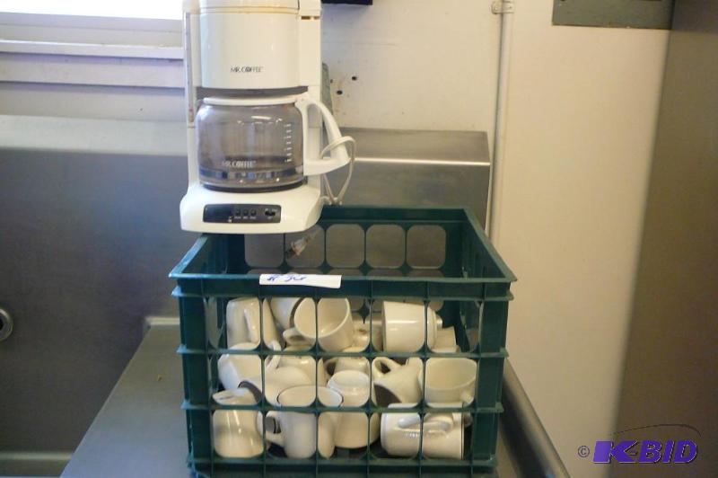 Mr. Coffee maker and coffee cups So...