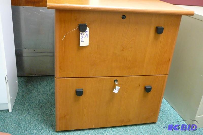 BUSH WOODEN 2 DRAWER FILING CABINET...