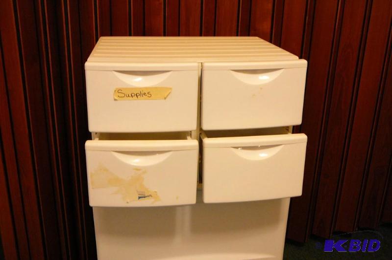 Plastic 4 drawer cabinet Sold &quot...