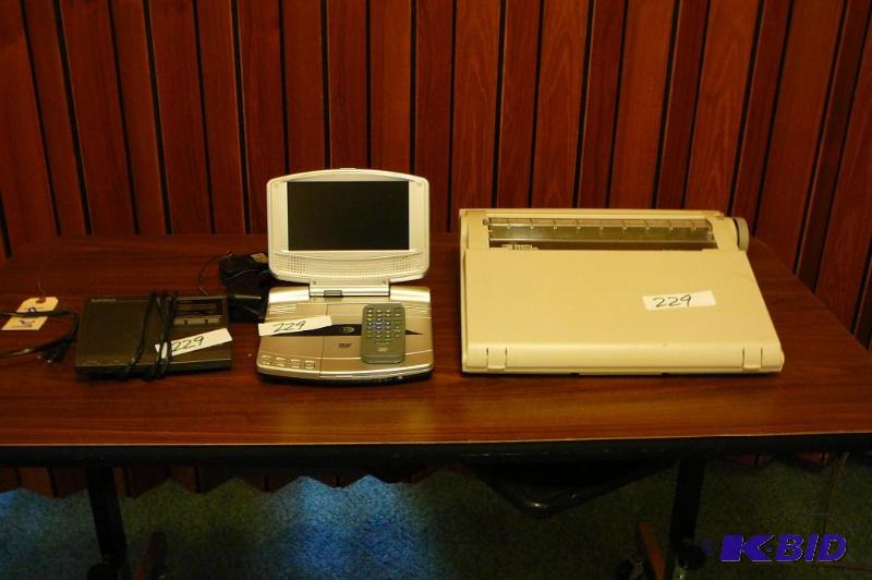 DVD durabrand, smith corona typewri...