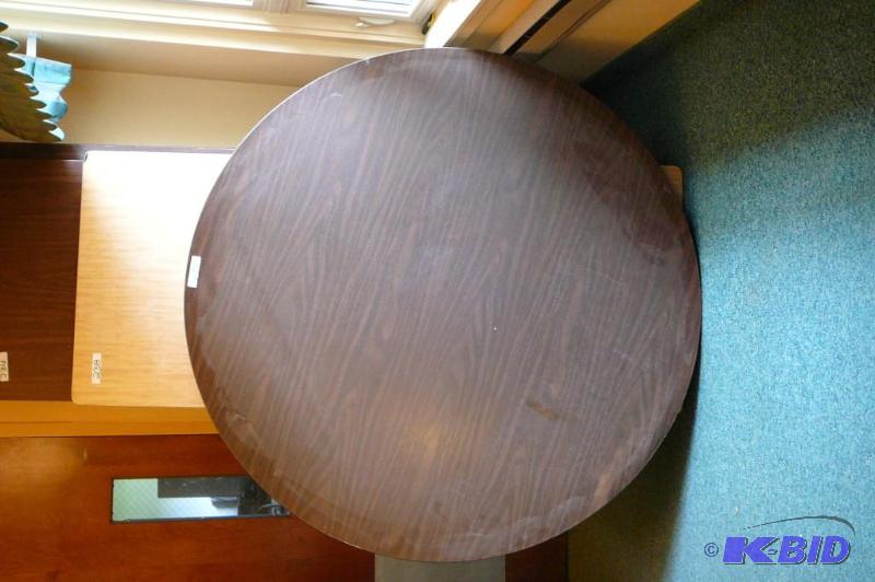 60&quot round folding table wood c...
