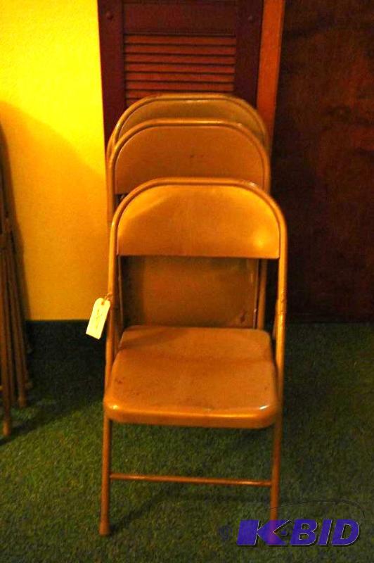 5 Steel folding chairs Sold &quota...