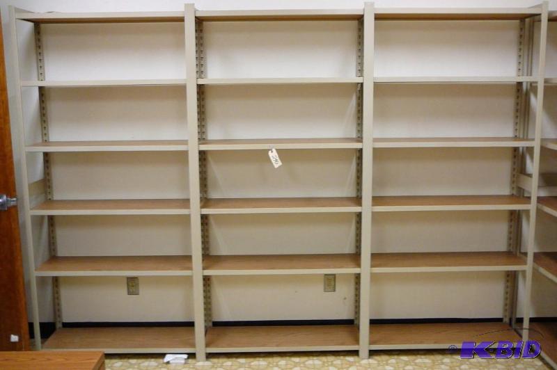 9 x 12&quot x 76-12 steel shelve...