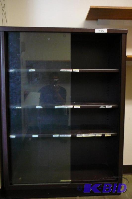 4 Shelf cabinet with glass doors  S...