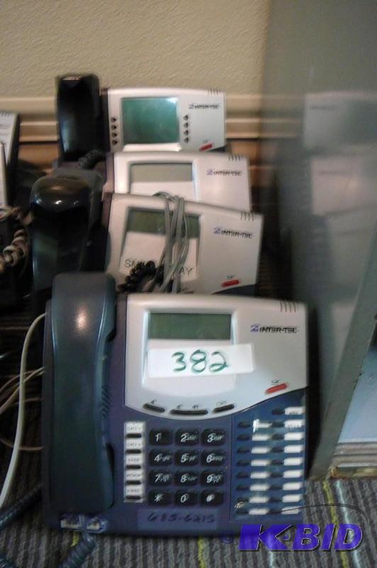 4 Inter-Tel phones model #8520 PN ...