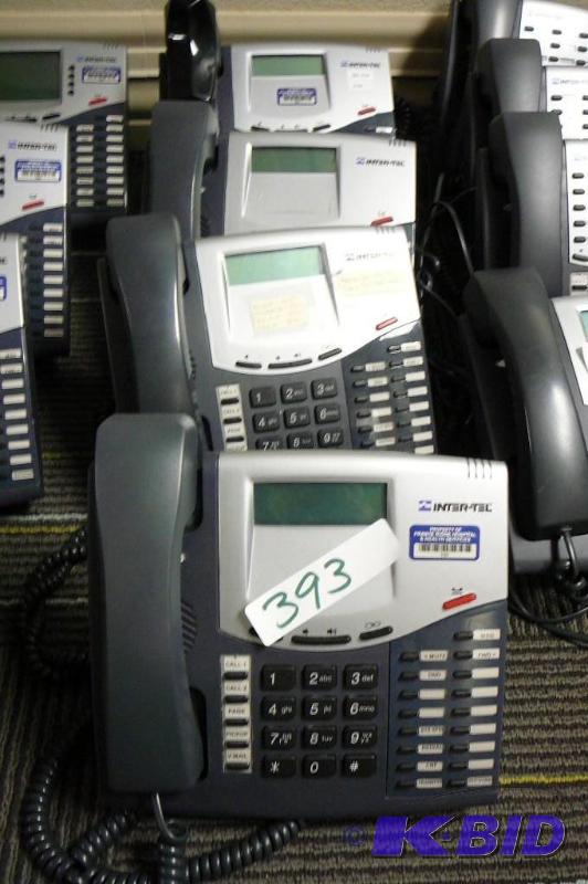 4 Inter-Tel phones model #8520 PN ...