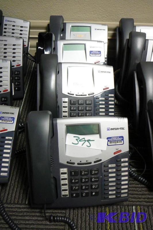 4 Inter-Tel phones model #8520 PN ...