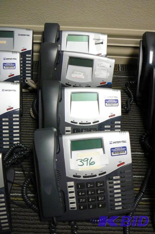 4 Inter-Tel phones model #8520 PN ...