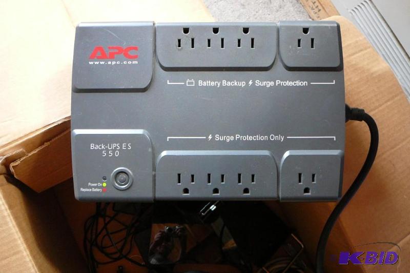 Battery backup with surge protector...