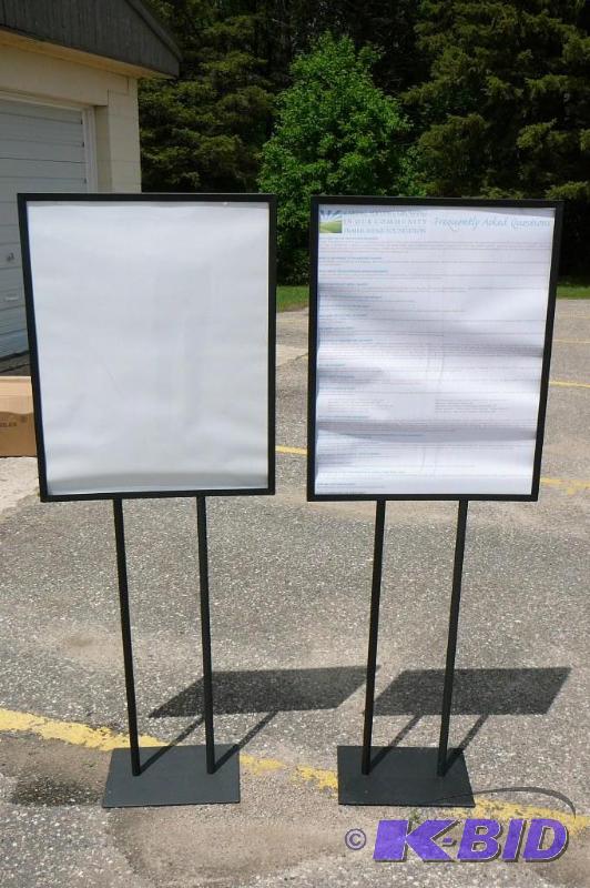 2 metal Poster Stands&nbsp  Can on...