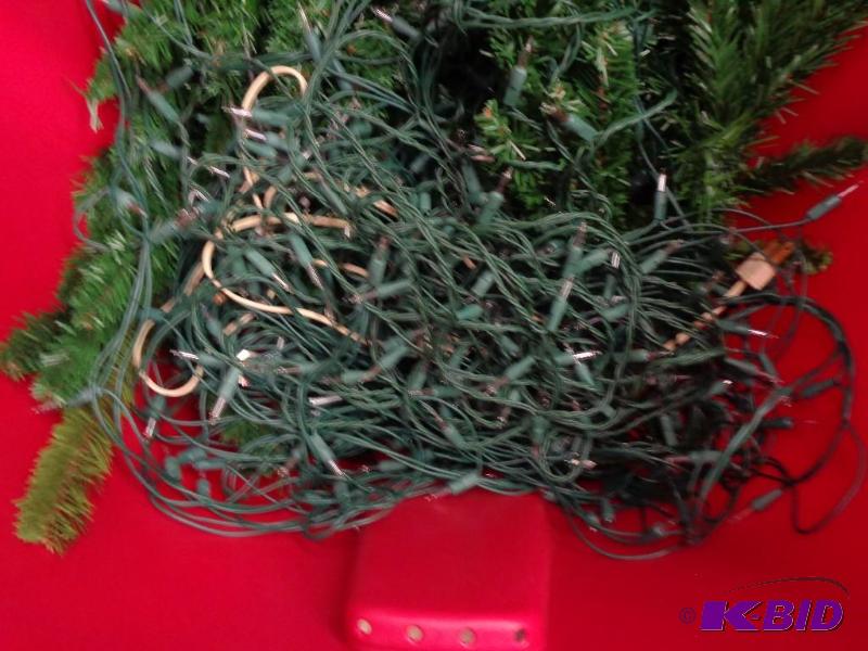 lot 111 image: 49 Gallon Totes with Christmas Tree...