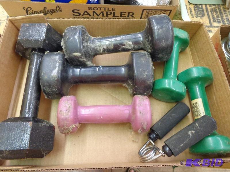lot 25 image: Dumbell Weights Various Weight Hand...