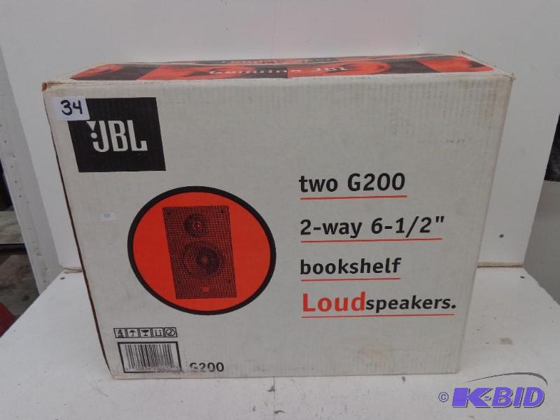 lot 34 image: JBL Two G200 Loud Speakers 2-Way 6....