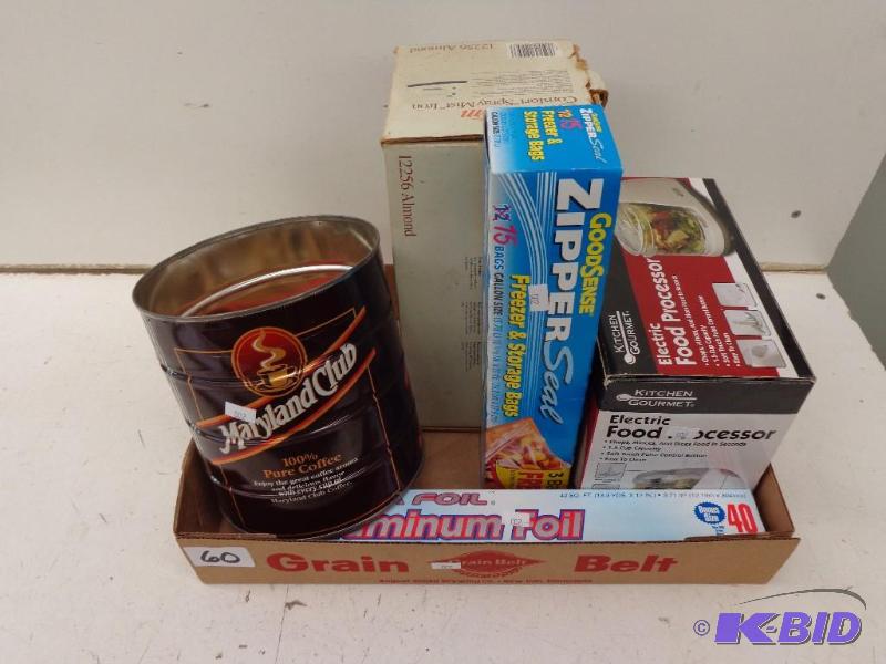 lot 60 image: Freezer Bags, Aluminum Foil, Food P...