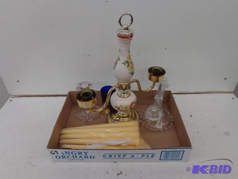 lot 69 image: Assorted Candle Holders 4 Different...