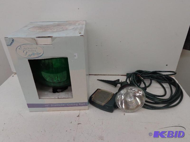 lot 70 image: Gazing Ball and Halogen Extension C...