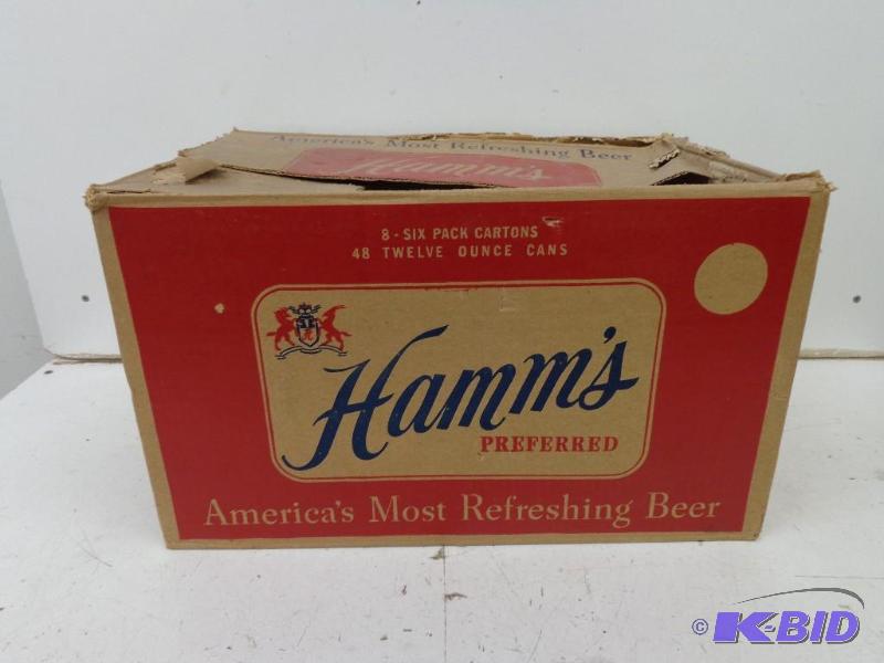 lot 71 image: Vintage Hamms Beer Box 1952 Held 8...
