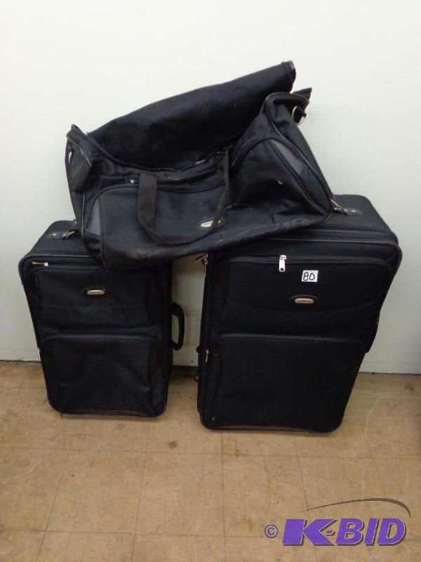 lot 80 image: Protocol 3 Piece Luggage Set (1) Bi...