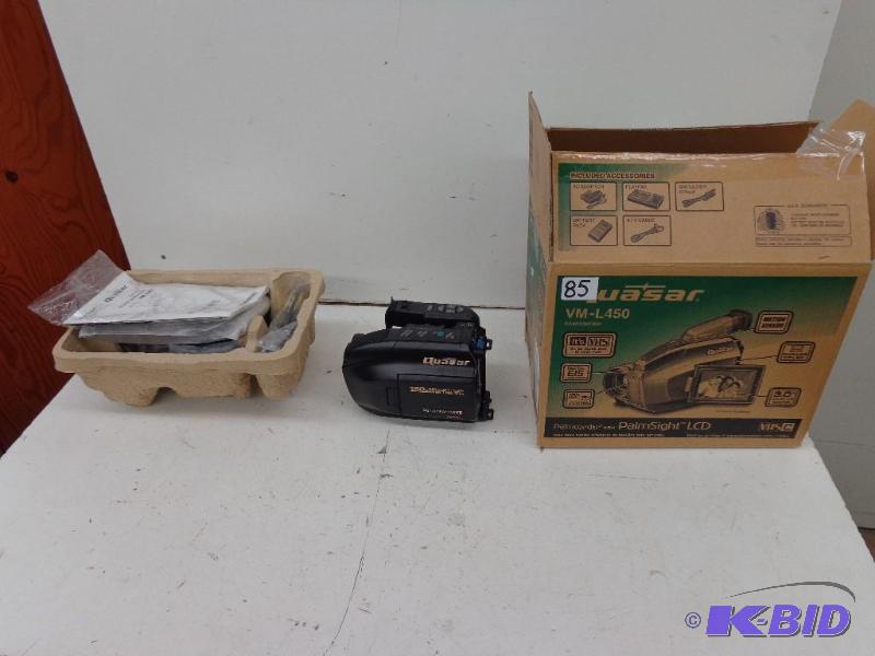 lot 85 image: Quasar VHS-C Camcorder  Palmco...