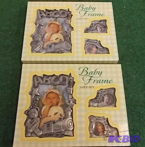 2-New Baby Frame Gift Sets Train Th...