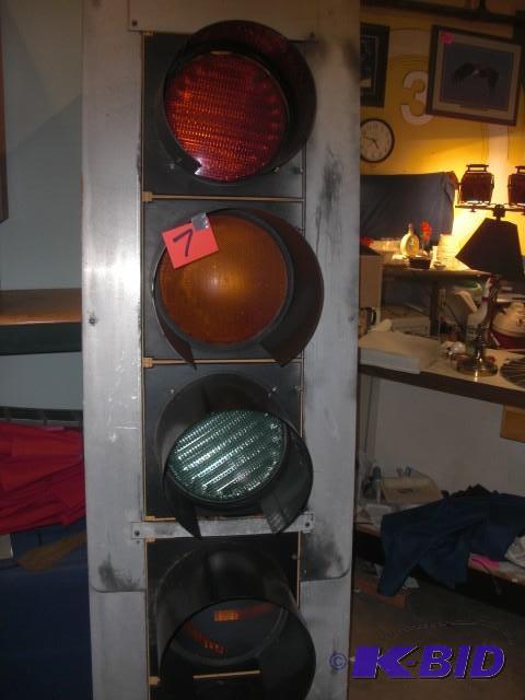 STOP and GO light.. 82 in h x 24 in...