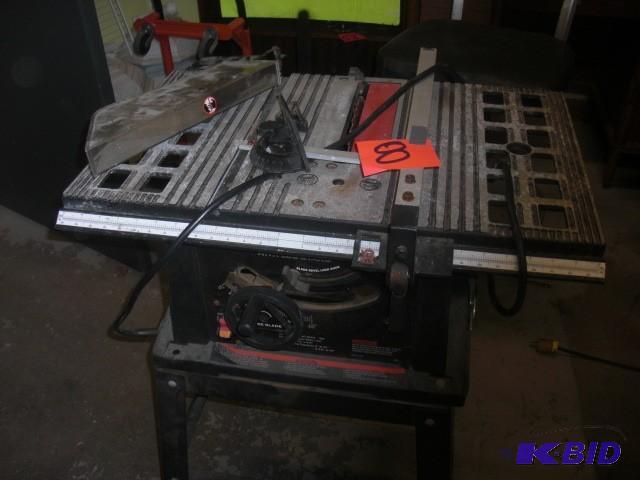 10 in TABLE SAW with Leg stand.. 15...