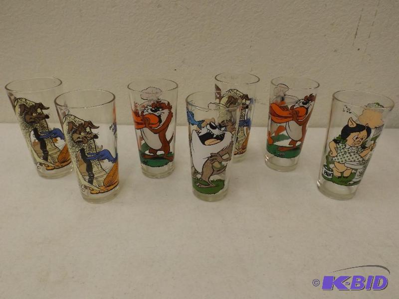 7 vintage Pepsi Collector Glasses...