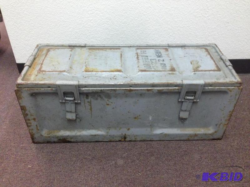 Heavy duty 6 strap metal container....