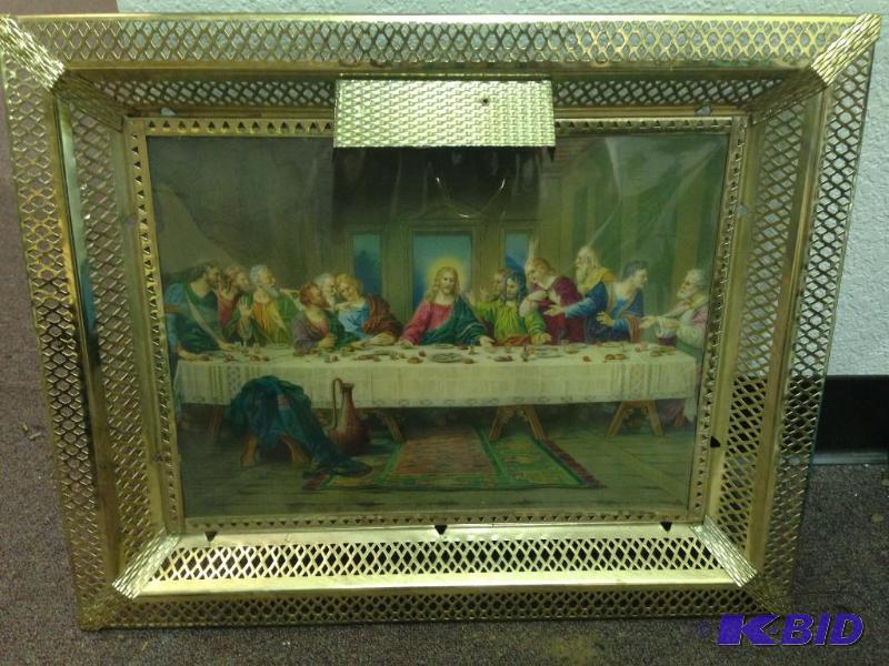 Vintage Light up The Last Supper pi...