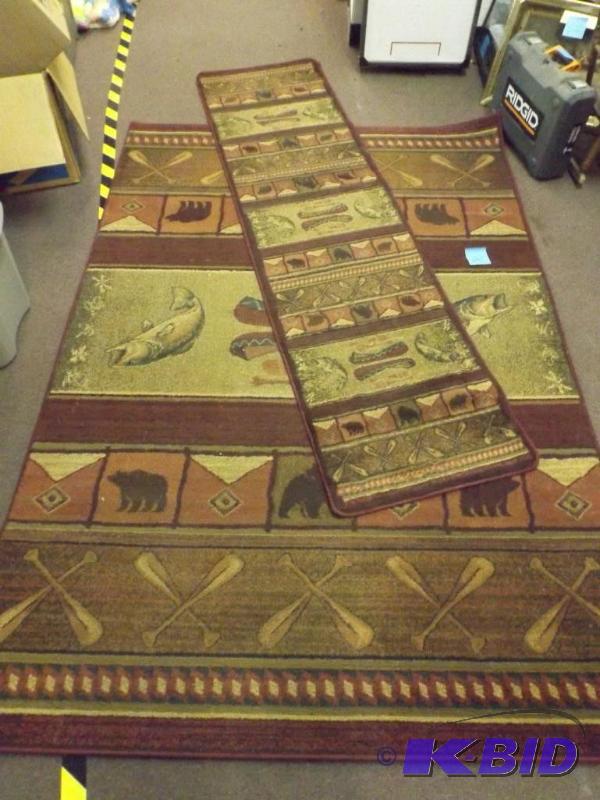 Area rug and runner both in very go...
