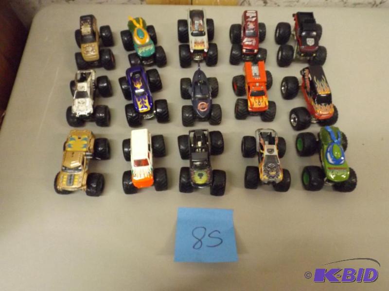 15 monster trucks....
