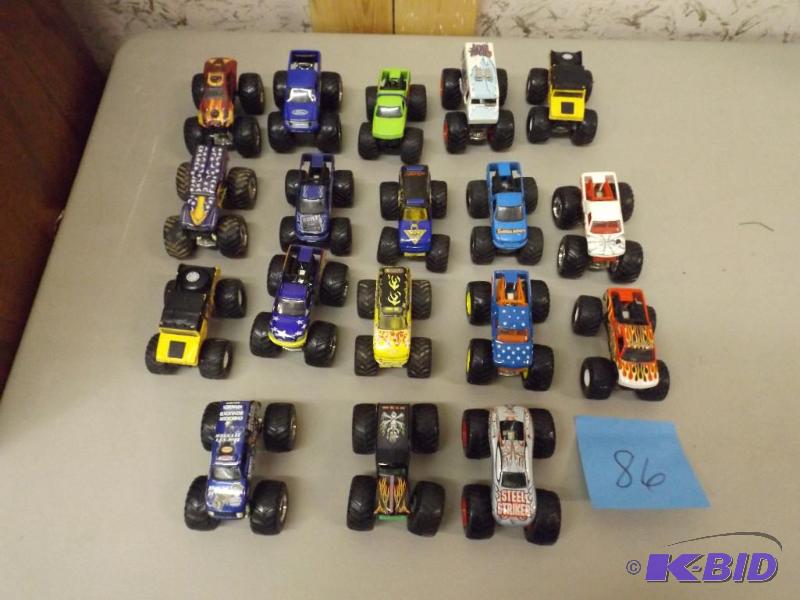 18 monster trucks...