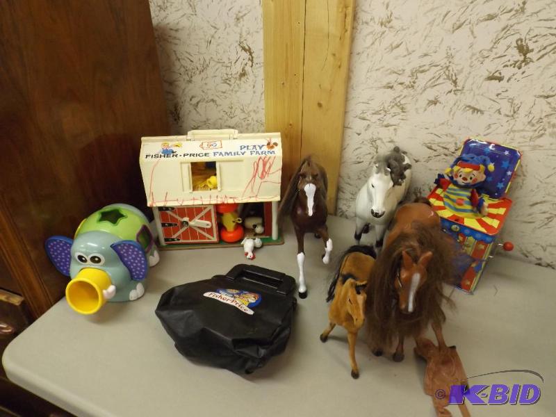 This lot includes some vintage toys...