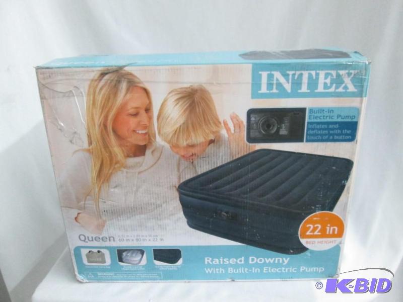 lot 34 image: Intex Queen Raised Airbed