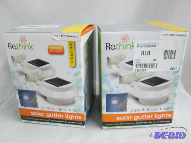 lot 42 image: Solar Outdoor Gutter Lights