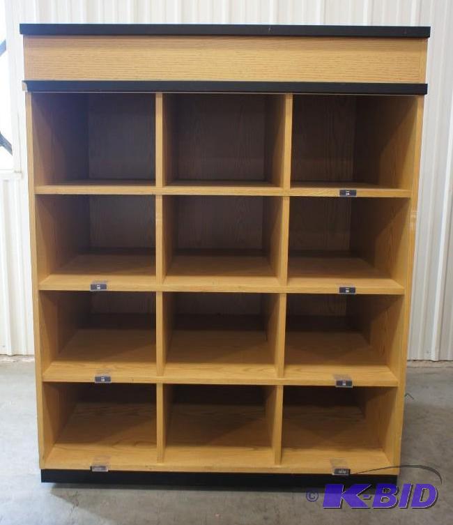 Denim wall cube store display rack ...
