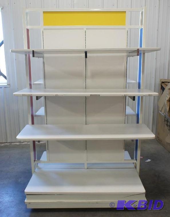 Retail display rack, RedYellowBlu...