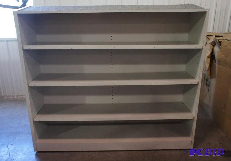 Double sided three shelf retail dis...