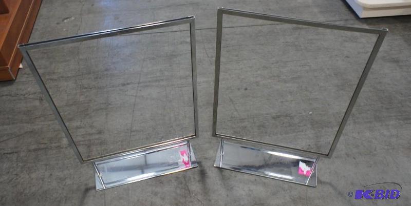 2 Single Frame Display Signs with s...