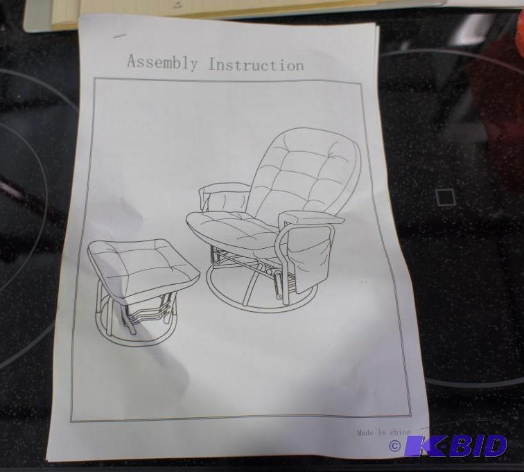 GliderRecliner and Ottoman. All ha...