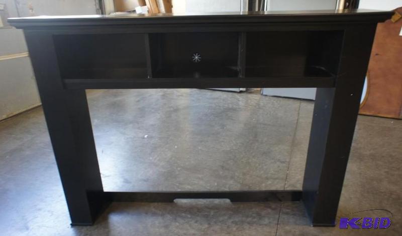T.V. Hutch with side shelves. Black...