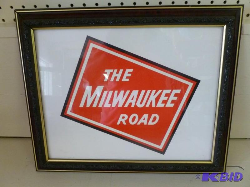 lot 121 image: The Milwaukee Road wood framed rail...
