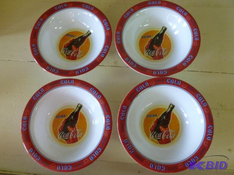 lot 127 image: Lot of four collectible Coca-Cola h...